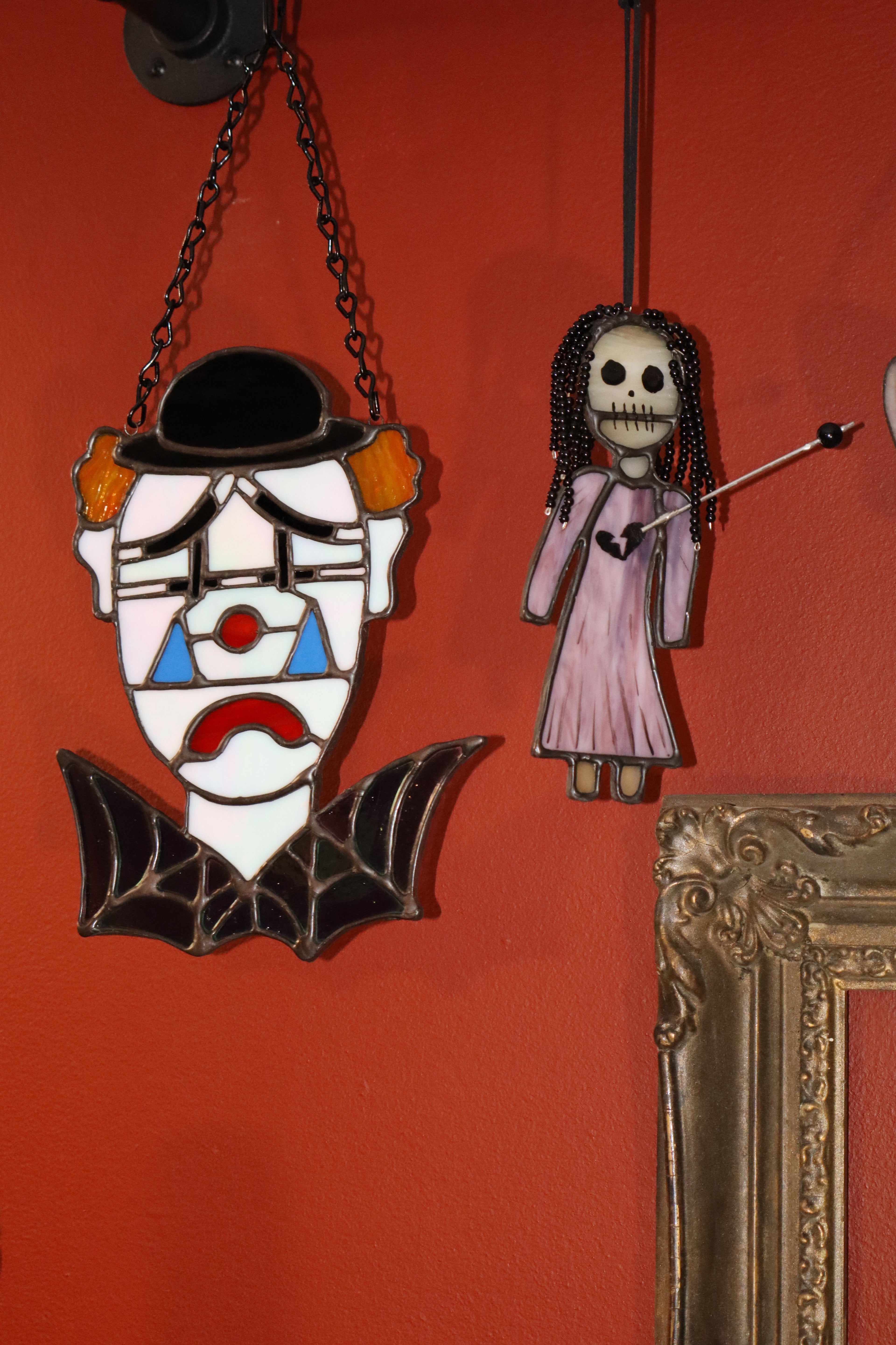 Stained Glass Sad Clown